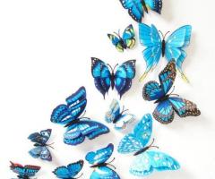 Stickers de mariposas azules