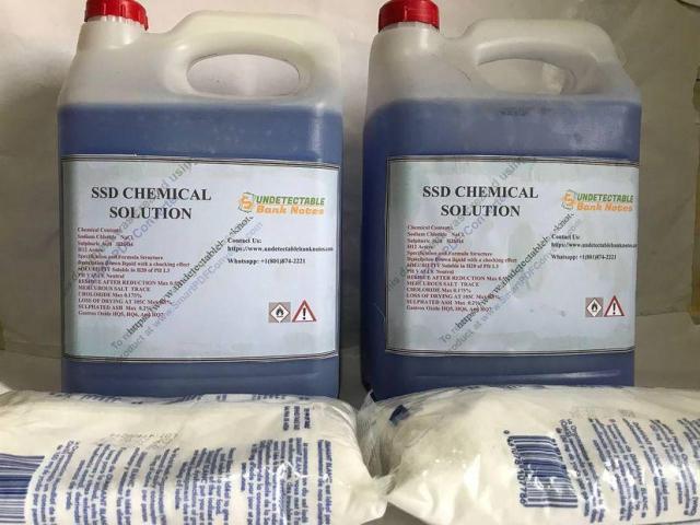 Ssd Solución química para limpiar todo tipo de billetes