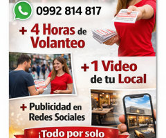 Volanteo en Quito para su Negocio